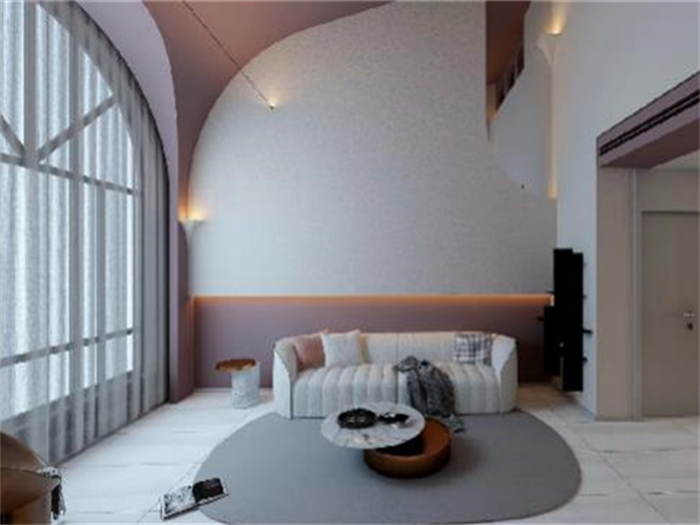 ⻉壳粉色弹涂：⼤庆别墅